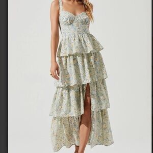 Floral Tiered Maxi Dress